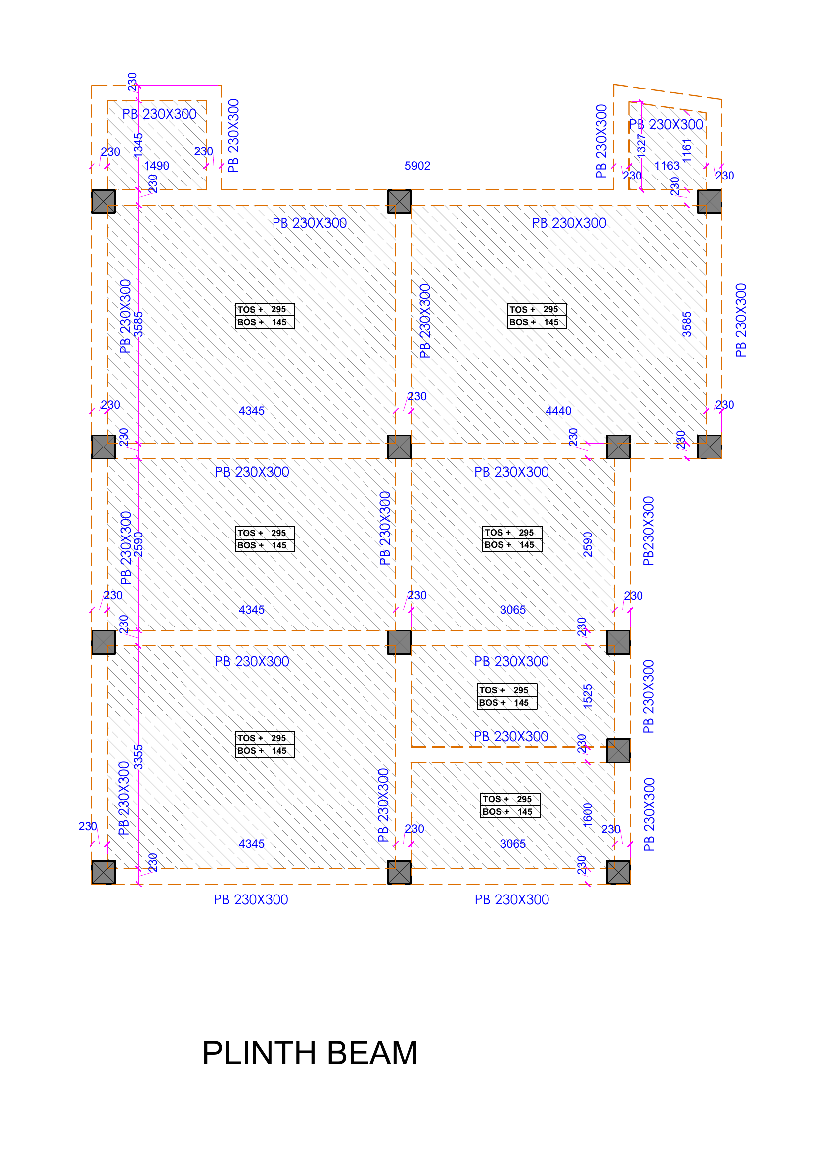 Plinth Beam Plan
