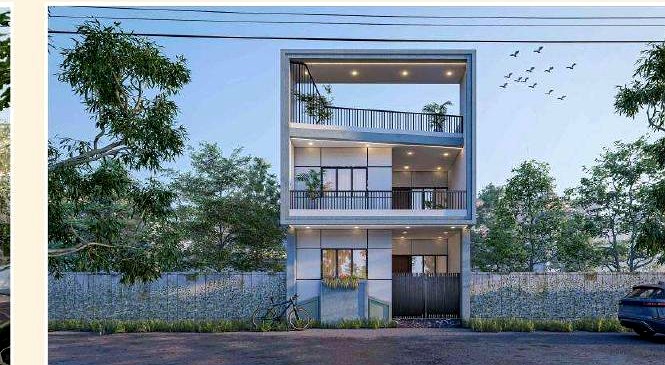 Slim 3-story · vertical opening