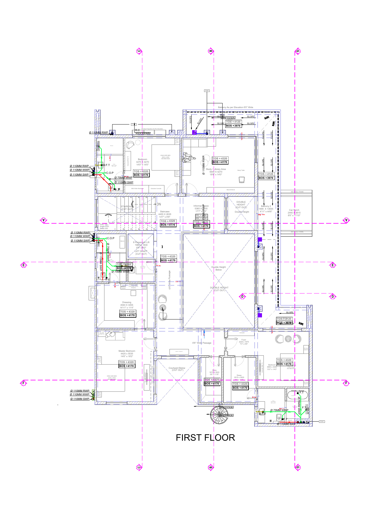 Terrace · Plumbing Layout