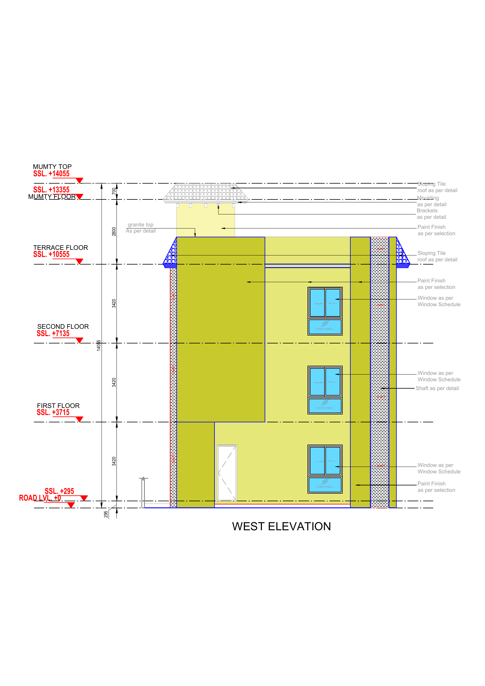 West Elevation