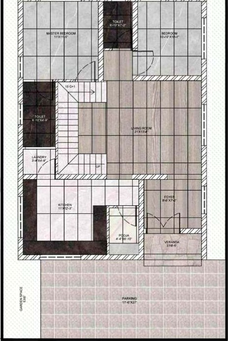 2D tile plan