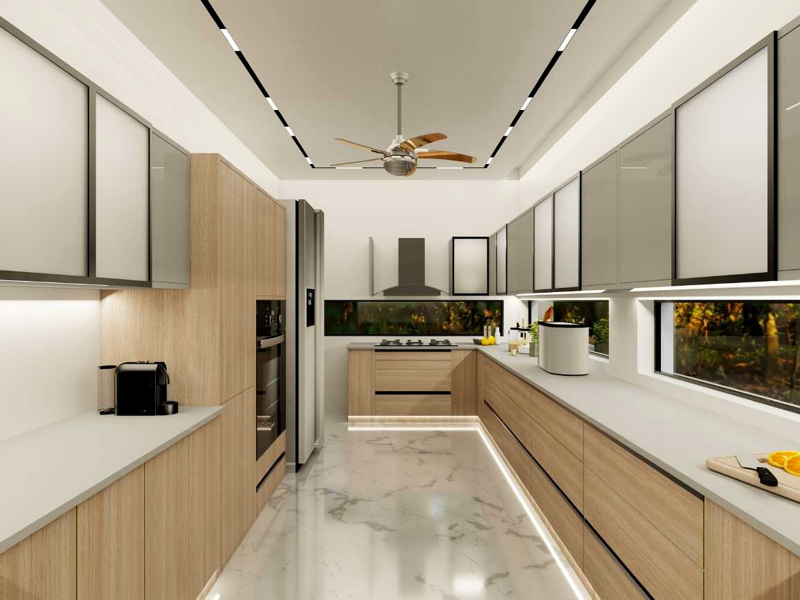 Wardrobe walk · glass mullions