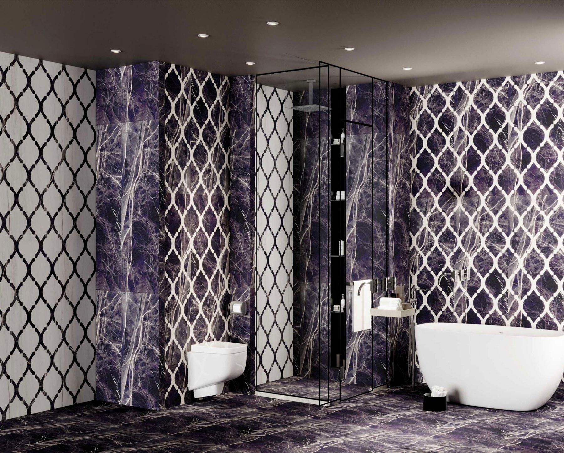 Beige onyx · brushed with matte black hardware