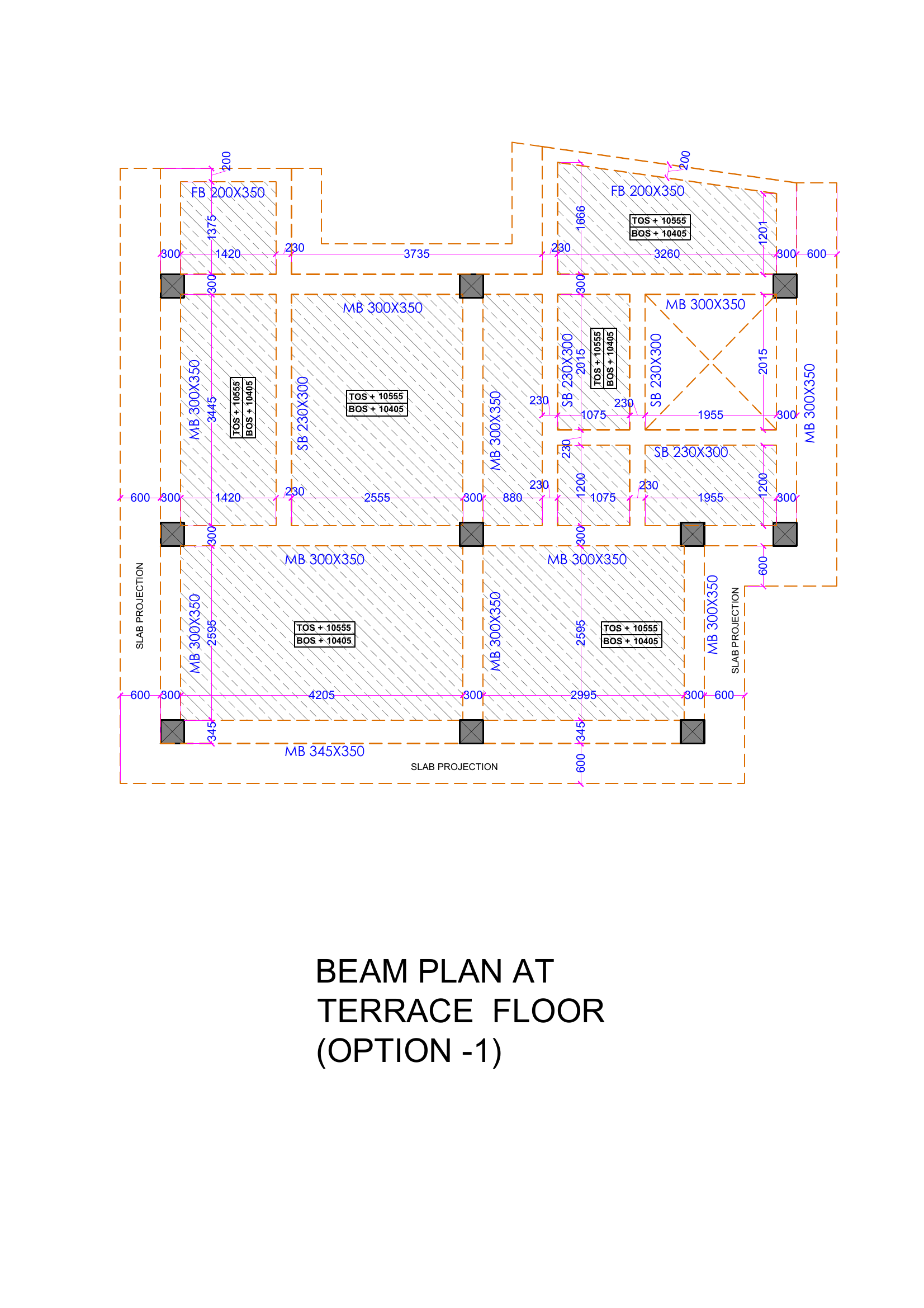 Beam Plan — Terrace Floor