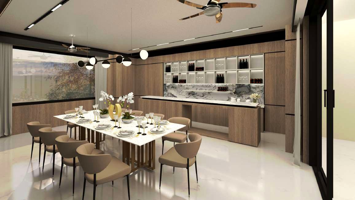Kitchen island · cast pendant